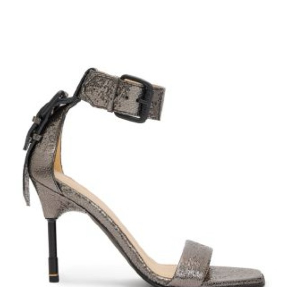 All Saints Noir Shimmer Heel NEW never worn